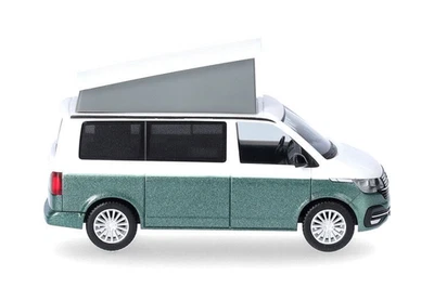 HERPA, VOLKSWAGEN T6.1 California vert et blanc, échelle 1/87, HER096805-004 - Photo 1/4