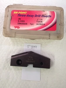 1 NEW 3-1/8" YG SPADE DRILL INSERT BIT SM08605. #6 T-A. S. HSS  TIALN.  (F399) - Picture 1 of 2