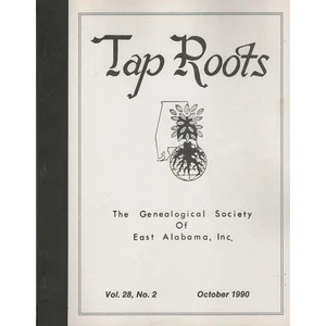 Tap Roots Genealogical Society East Alabama October 1990 Genealogy Magazine - Picture 1 of 2