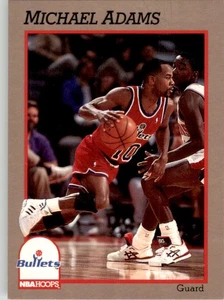 1992 Hoops 100 Superstars #97 Michael Adams Washington Bullets - Picture 1 of 2