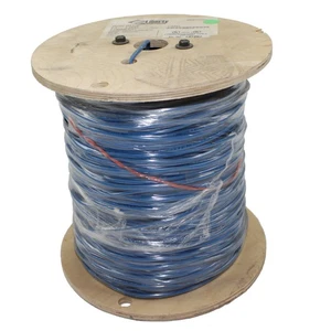 LIBERTY WIRE & CABLE 22AWG 4-CONDUCTOR CABLE, 22/4C, CM/CMR, BLUE, 1000-FEET - Picture 1 of 2