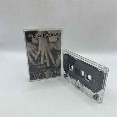BON JOVI KEEP THE FAITH CASSETTE TAPE ALBUM MERCURY 1992 - Image 1 of 4