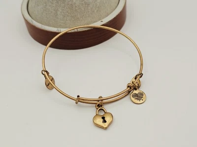 Alex &  Ani  Golden "Key To My Heart " ❤️Charm Bangle Bracelet Gold ✨️🎁 - Image 1 of 4