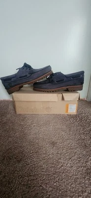 Timberland Men's CLASSIC 3-EYE LUG HANDSEWN BOAT SHOES Authentics A5S38 - Image 1 of 4