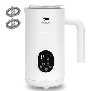 Milk Frother, Electric Milk Frother and Steamer 4 in 1 Automatic Coffee Steam... - Picture 1 of 8