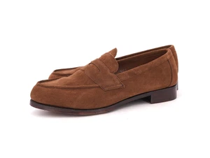 $850 | GEORGE CLEVERLEY CANNES US 12 UK 11 BROWN SNUFF SUEDE LEATHER - Picture 1 of 14