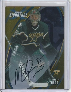 2002-03 In the Game Be A Player Signature Series Marty Turco Auto #165 - Foto 1 di 2