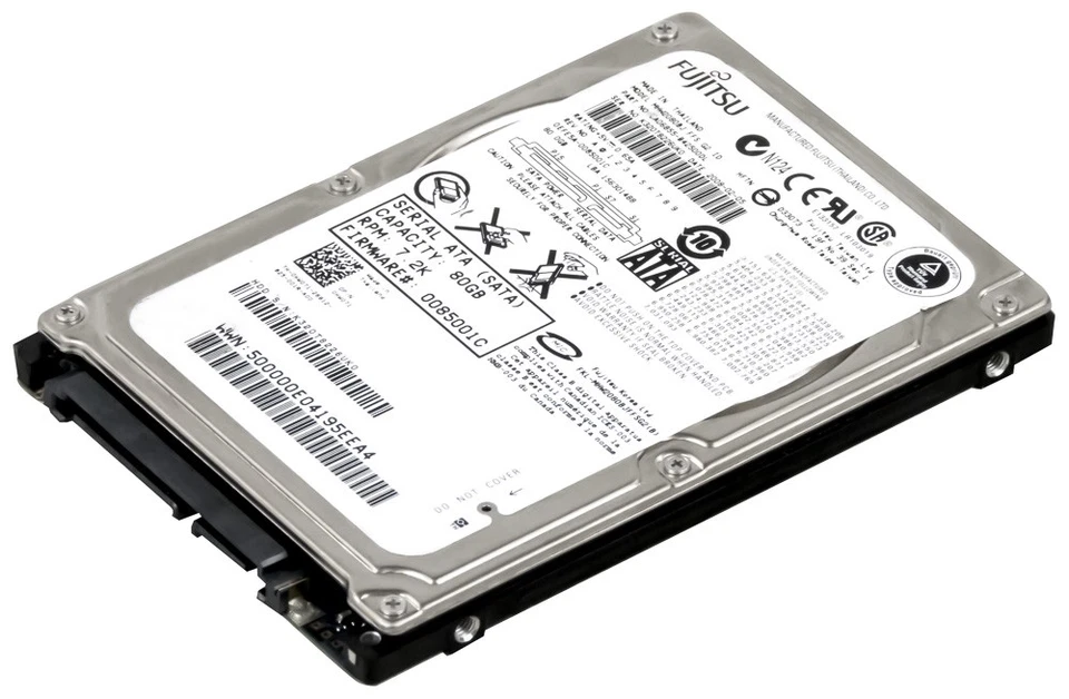 Disco Rigido Fujitsu MHW2080BJ 80GB 7.2K 8MB SATA II 2.5'' - Immagine 1 di 3