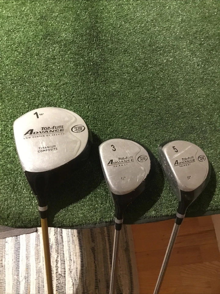 Top Flite Left Handed Advance Woods Set (D, 3W, 5W) Regular Steel & Graphite - Image 1 of 4