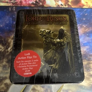 Herr Ringe Gefährten Action Flipz Karten Tin Sealed LOTR Artbox Gold - Bild 1 von 4