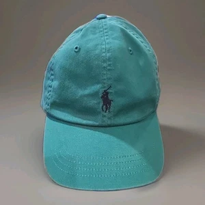 Polo Ralph Lauren Pony Hat Strap Dad Golf Green Sport Cap Hat Lightweight - Picture 1 of 3