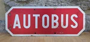 Vintage metal sign BUS 1975 - Vintage garage decoration advertising (1) - Picture 1 of 2