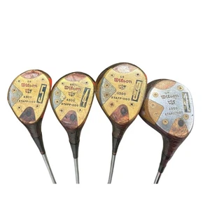 VINTAGE Wilson Staff MODEL 4300 (1-3-4-5) 4Pc Wood Set RH ~ Reg Flex Steel Shaft - Picture 1 of 12