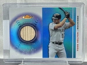 2003 Topps Finest Bat Relics Todd Helton #FRB-TH HOF - Picture 1 of 6