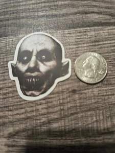 Nosferatu Vampire Sticker Horror Retro Halloween Creepy Scary Dracula Black Whit - Picture 1 of 3