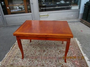 Biedermeier Stil Tisch um 1900 zum Ausziehen in Massiv Kirschbaum, bis 220 - Bild 1 von 10