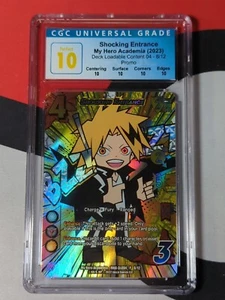 CGC 10 Perfect Shocking Entrance MHA-DLC04 P 8/12 My Hero Academia CCG League of - Picture 1 of 2