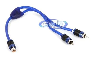 Stinger SI62YM 2-Channel 6000 Series Audiophile Grade Male RCA Y-Adapter Cable - Image 1 of 4