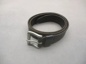 Cinturón formal ajustable con hebilla de cuero genuino negro talla 34 para hombre sin marca 7S - Imagen 1 de 6