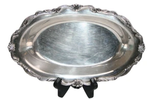 Vintage Towle EP 2808 Silver Plated Ornate Dish French Country Glam Trinket Tray - Picture 1 of 7