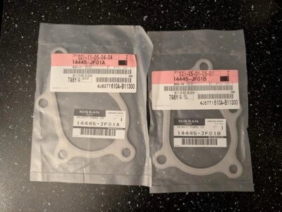 Nissan GT-R 14445-JF01A 2009-2019 + 14445-JF01B par de salida de turbocompresor Foto 1 de 2