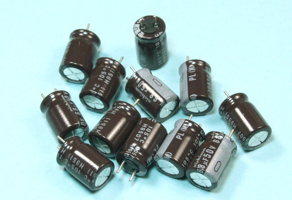 12pcs Nichicon PL 68uF 50v 105c Radial Electrolytic Capacitor Low ESR