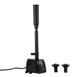 SpringbrunnenPumpe Teichpumpe Teich Fontäne Gartenpumpe Brunnenpumpe 800L/H - Bild 1 von 14