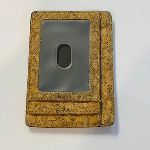 Cork Wallet Cork Vegan Fabric Card Holder With screen to show license ! - Picture 1 of 3