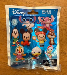 Disney Mystery Figural Foam Bag Clip - Series 55.  PLUS one FREE Mickey Mouse !! - Picture 1 of 1