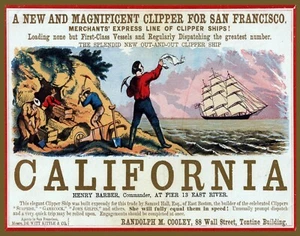 9702. Póster de decoración. Pared interior de habitación de casa. Historia de California. Tierra de descubrimiento - Imagen 1 de 1