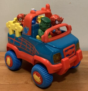 Spiderman And Friends Red and Blue Truck Lights And Sounds Shapes - Picture 1 of 10