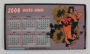 Calendario de mesa Samurai Champloo 2006 7,5" x 4,25" (19 x 11 cm) Promocional España - Imagen 1 de 5