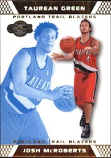 2007-08 Topps Co-Signers Gold Blue Basketball Card #77A McRoberts/Taurean Green