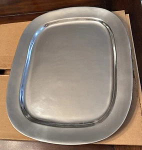Heavyweight Wilton Mount Joy PA Oval Serving Platter 19 X 15" Solid Pattern - Picture 1 of 4