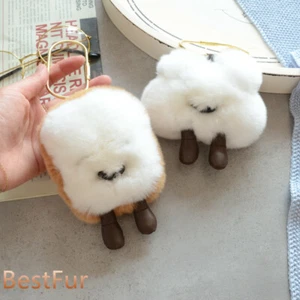 Lindo Llavero Real Conejo/Rex Nube Tostada Muñeca Juguete Niños Bolsa de Regalo Dije Colgante - Imagen 1 de 12