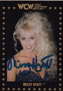 Missy Hyatt Signed 1991 WCW Wrestling Trading Card Championship WWE #81 Manager - Picture 1 of 5