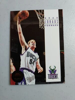 1993-94 Skybox Premium #245 Brad Lohaus Milwaukee Bucks NBA Basketball Card Iowa - Image 1 of 4