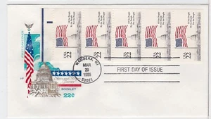 TurtlesTradingPost- Flag Over Capitol Booklet 1985 #2116- FDC House of Farnam - Picture 1 of 1