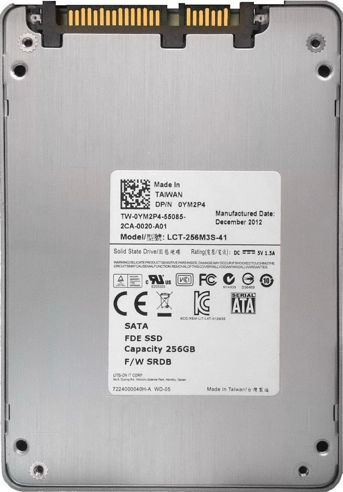 Lite-On LCT-256M3S YM2P4 256Gb SATA-III 6.0Gbps 7mm MLC 2.5-Inch Internal SSD - Image 1 of 1