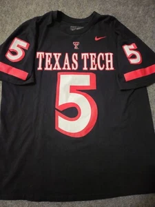 Nike Texas Tech Red Raider #5 T Shirt Size L - Picture 1 of 10