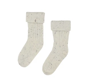 Ugg L23905 Women's Cream Shaye Rain Boot Tall Knit Socks Shoe Size 5-10 - Picture 1 of 2