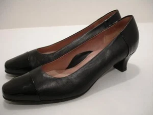 Women's 11 11.5 42 Beautifeel Rebecca Black Patent Leather Dress Shoes Pump Heel - Picture 1 of 15