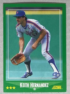 Keith Hernandez, 1988 Score #400, New York Mets - Picture 1 of 2