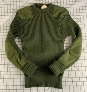 Vintage Quartermasters Woolly Pully Wool Sweater USMC Military Army Shirt Jacket - Picture 1 of 12