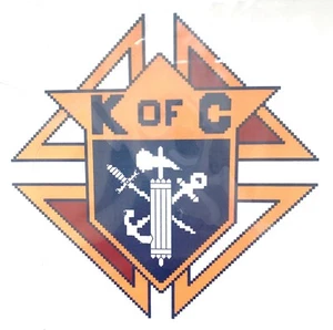 Knights of Columbus Insignia Counted Cross Stitch Pattern - Picture 1 of 2