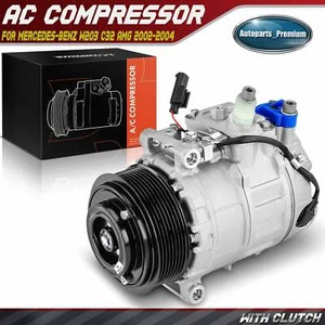 A/C Compressor with Clutch for Mercedes-Benz W203 C32 AMG 2002-2004 8PK 110MM - Picture 1 of 10