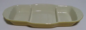 Pfaltzgraff Weir In Your Kitchen Fennel Stoneware Divided Serving Tray - Picture 1 of 4