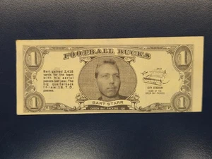 1962 Topps Football Bucks #2 Bart Starr HOF Green Bay Packers - Picture 1 of 2