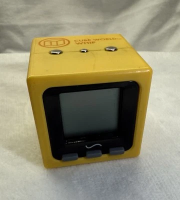 Radica Cube World Whip Series 1 Yellow 2005 Electronic Toy Game Tested Working - Image 1 of 3