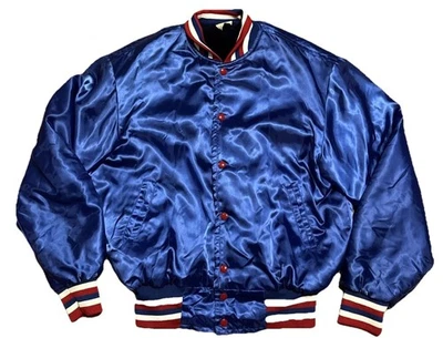 Vintage The Great Lakes Jacket Size Large Red White & Blue Bomber Jacket Large - Image 1 of 4